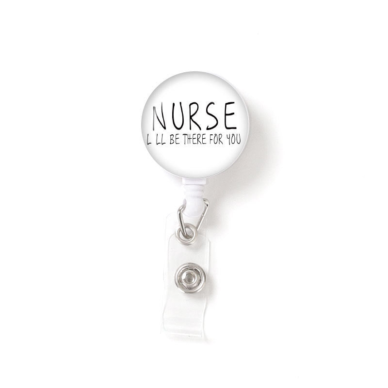 Retractable Buckle Glass Nurse Badge and Pass Holder