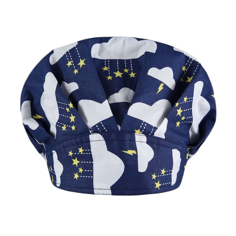 Fluffy Pure Cotton Printing Operating Room Hat
