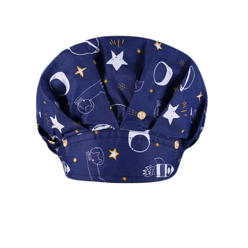 Fluffy Pure Cotton Printing Operating Room Hat