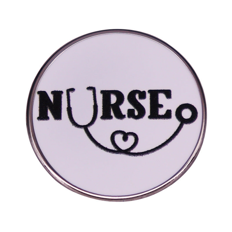 Nurse Stethoscope Brooch