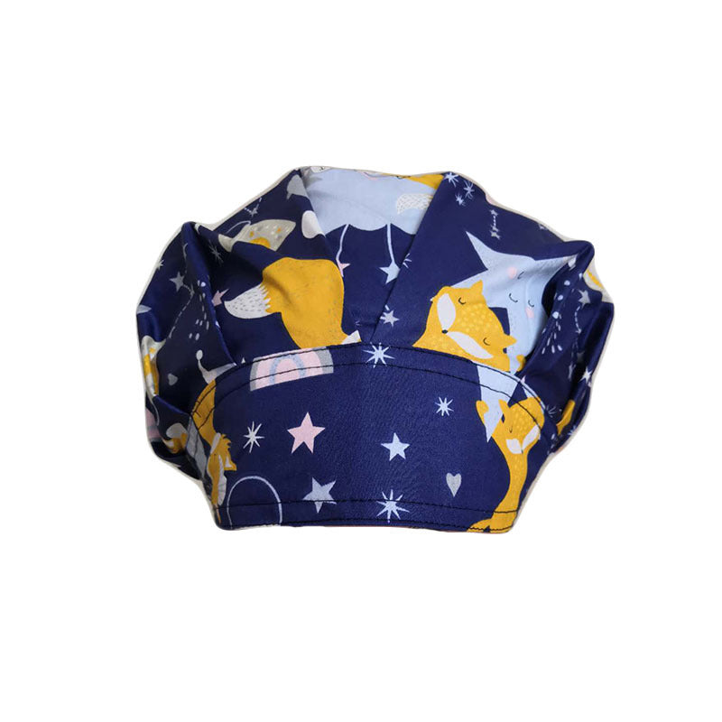 Fluffy Pure Cotton Printing Operating Room Hat