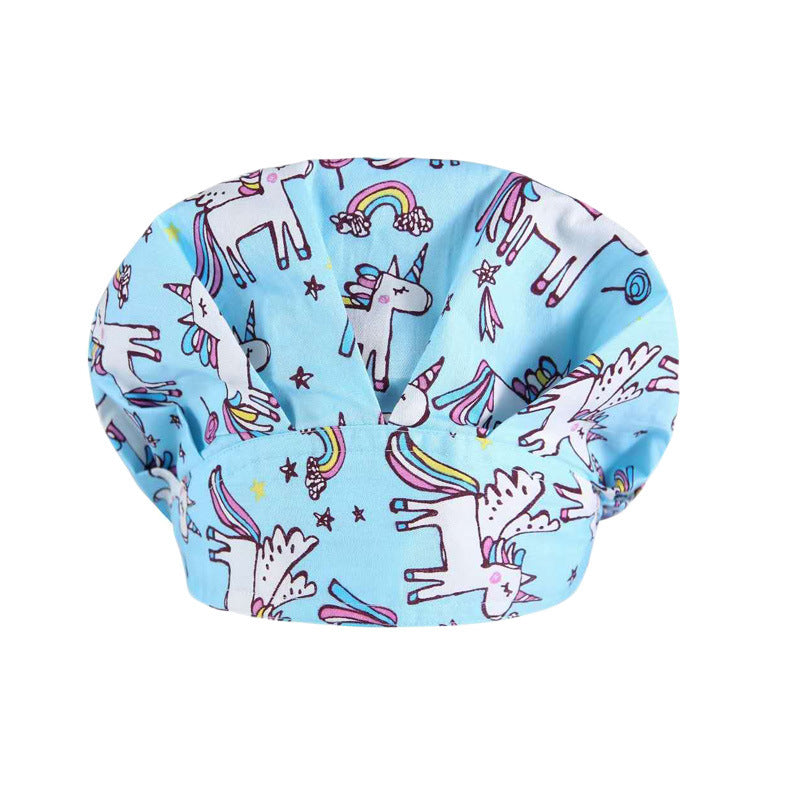 Fluffy Pure Cotton Printing Operating Room Hat