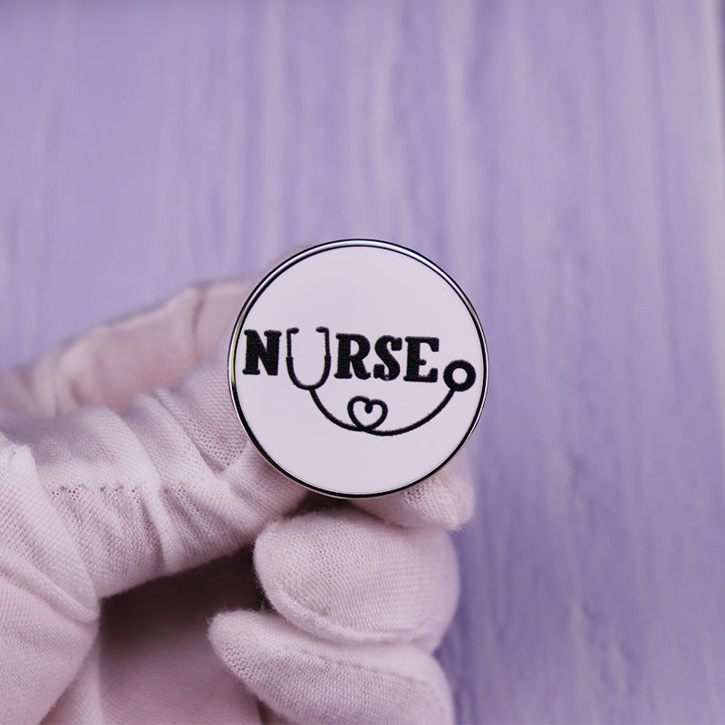 Nurse Stethoscope Brooch