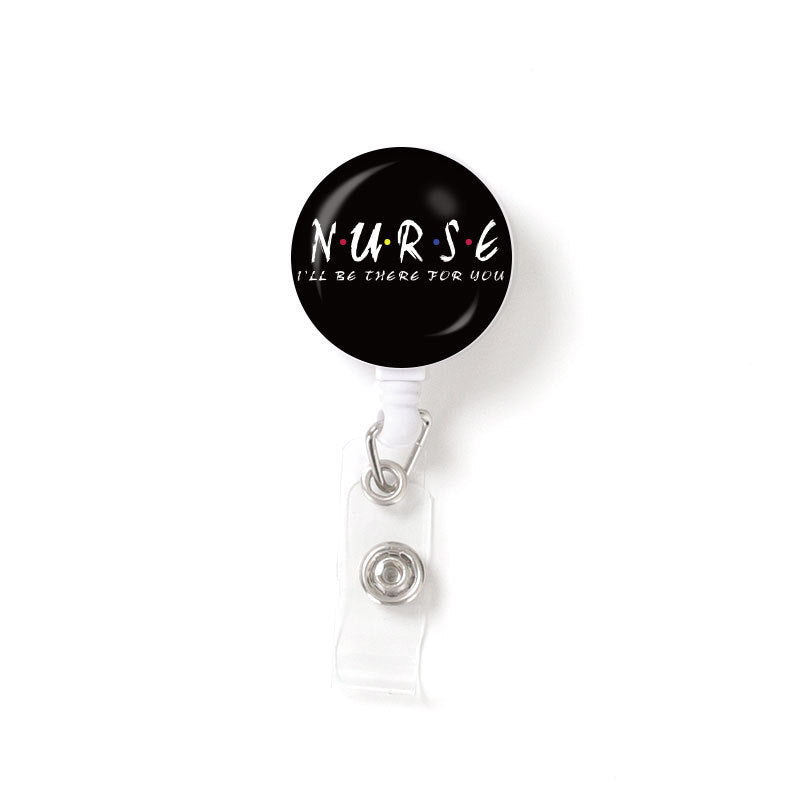 Retractable Buckle Glass Nurse Badge and Pass Holder
