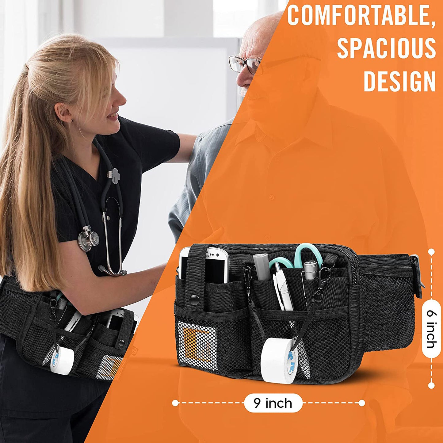 Nurse Tool Storage Waist Bag, Nurse Toolkit