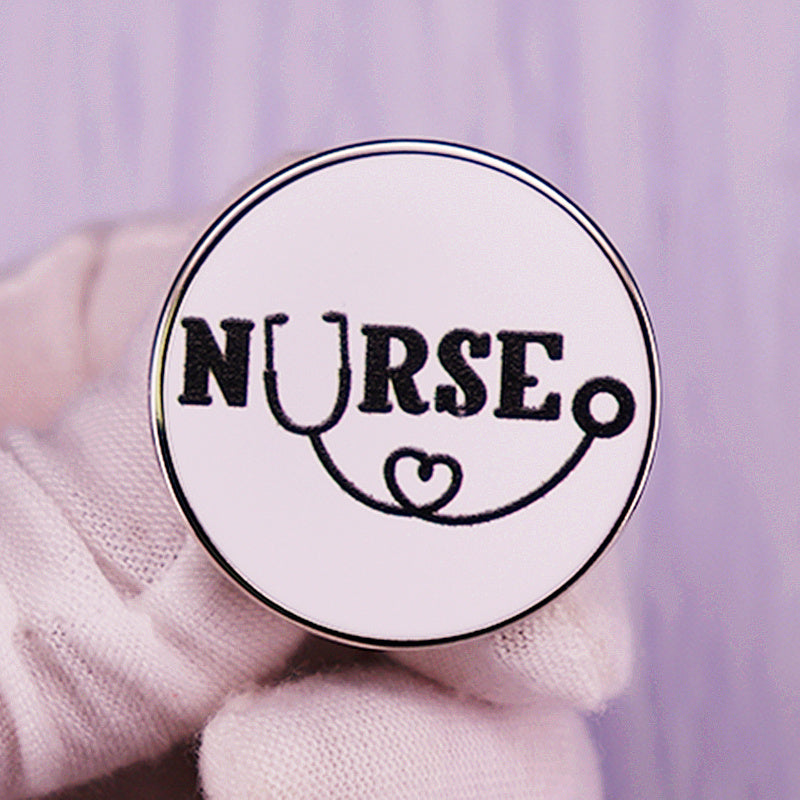 Nurse Stethoscope Brooch