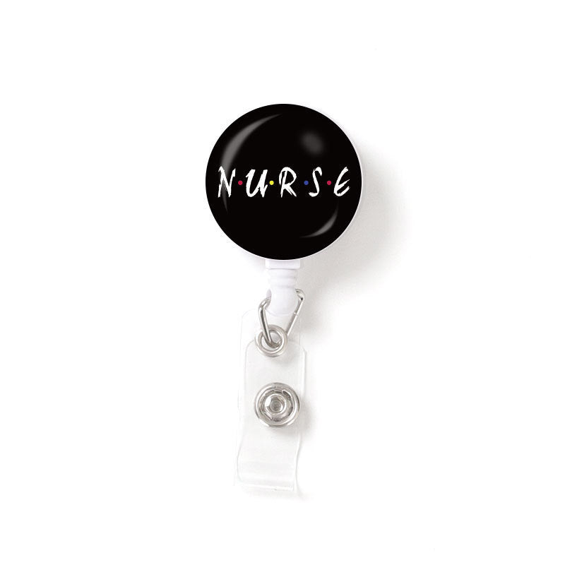 Retractable Buckle Glass Nurse Badge and Pass Holder