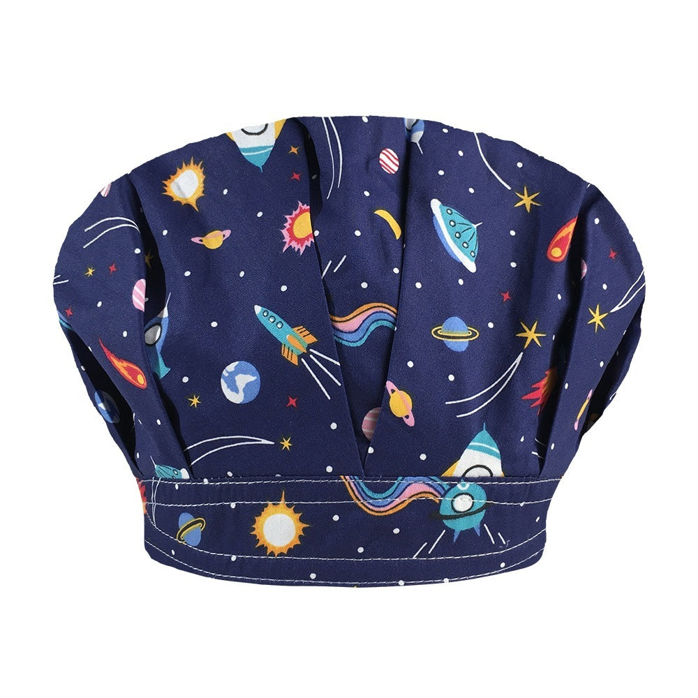 Fluffy Pure Cotton Printing Operating Room Hat