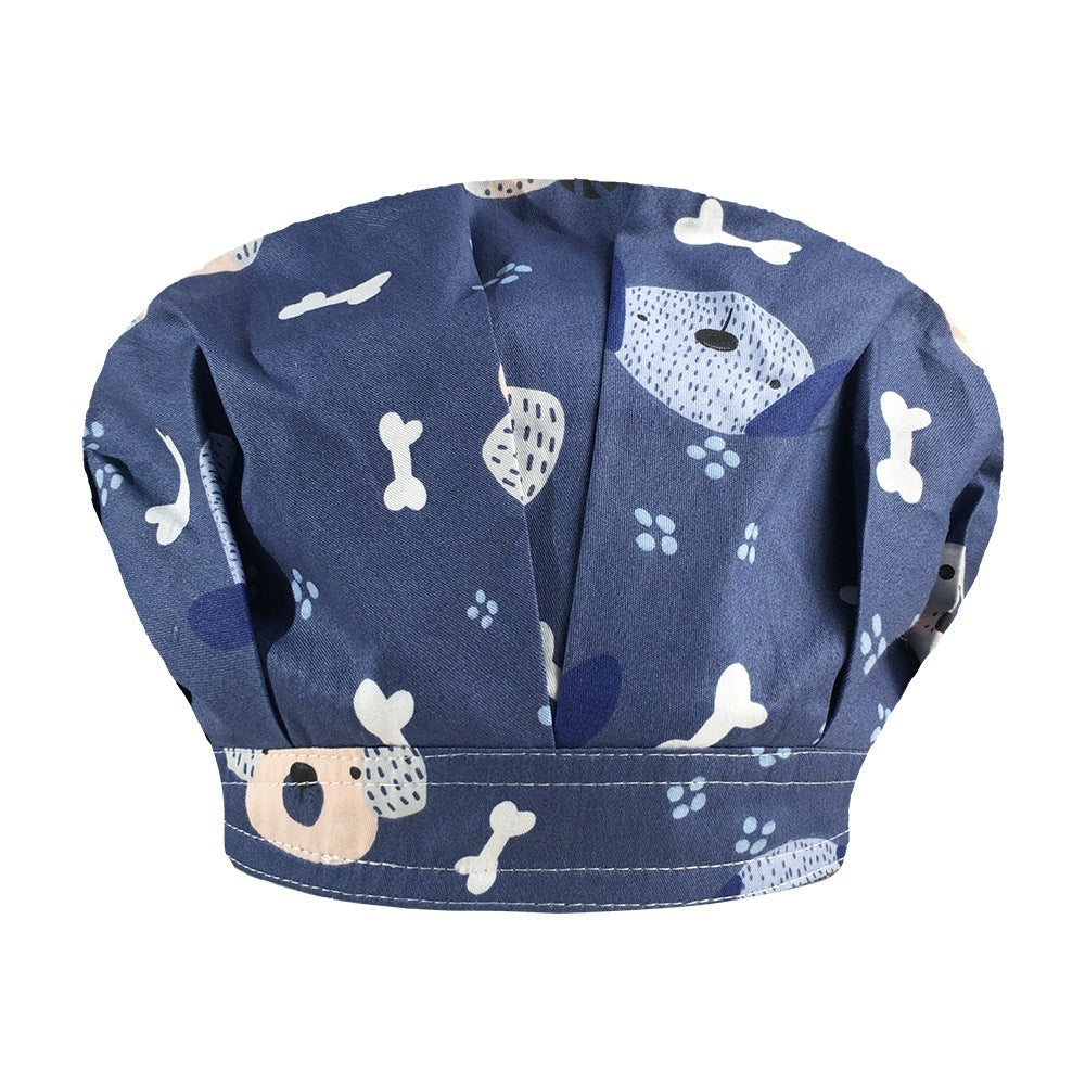 Fluffy Pure Cotton Printing Operating Room Hat