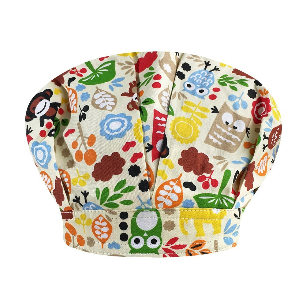 Fluffy Pure Cotton Printing Operating Room Hat