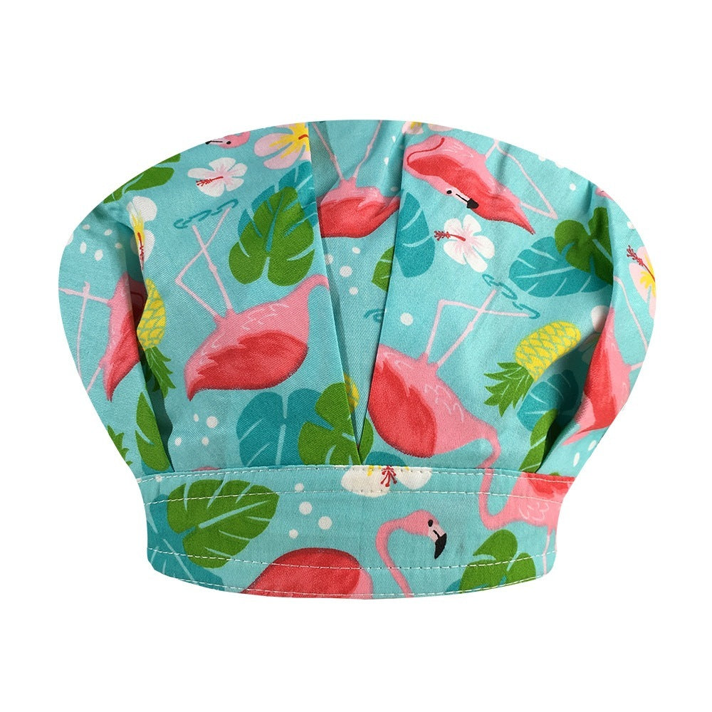 Fluffy Pure Cotton Printing Operating Room Hat
