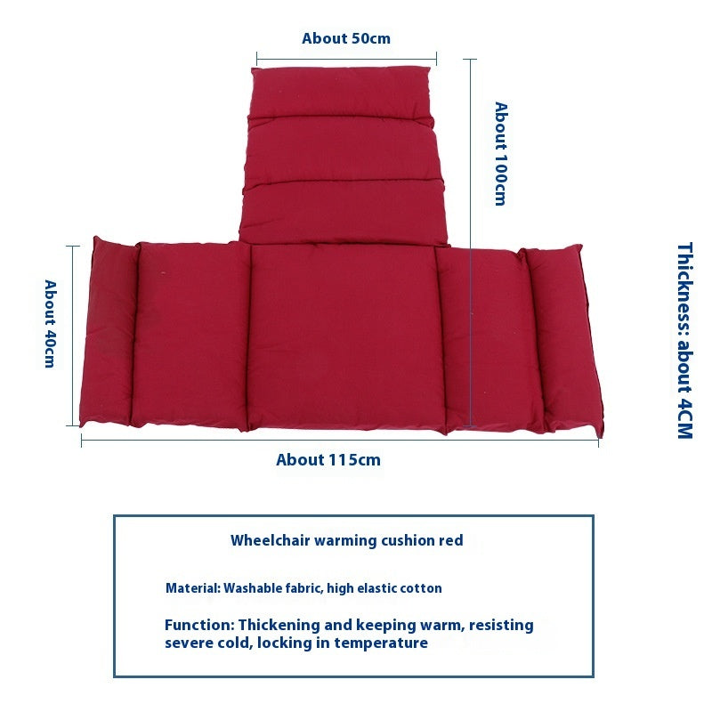 Thickened Wheelchair Cushion Quilted Breathable Comfortable Anti-bedsore Mat