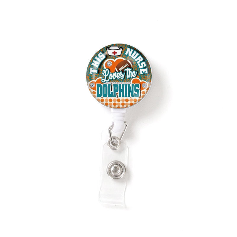 Retractable Buckle Glass Nurse Badge and Pass Holder