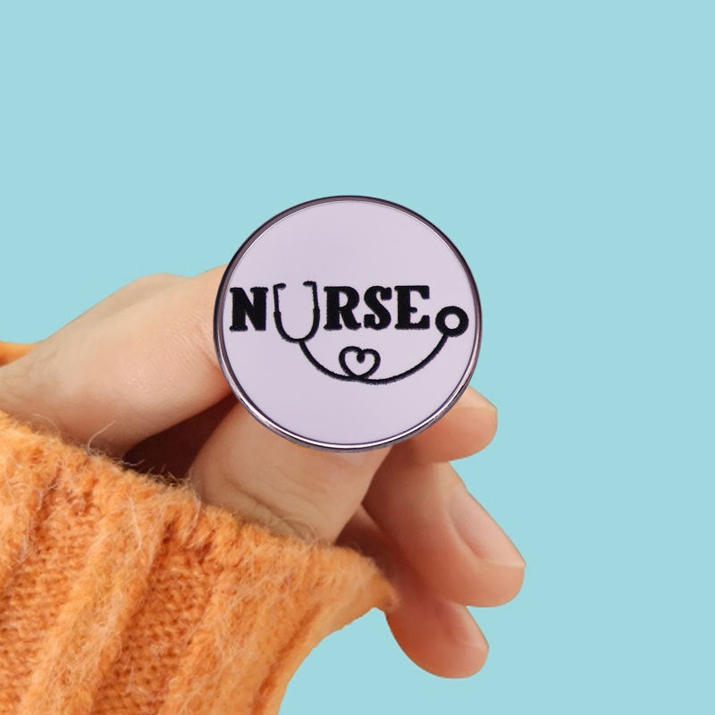 Nurse Stethoscope Brooch