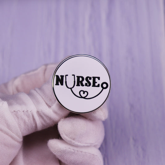 Nurse Stethoscope Brooch