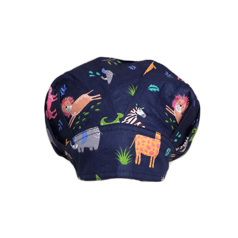 Fluffy Pure Cotton Printing Operating Room Hat